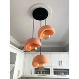 Dream Mode Beton Görünümlü Modern Şık Iskandinav Tarz 3 Başlıklı Avize (25CM) (AMPUL DAHİL DEĞİLDİR) Nestvibe - Pembe