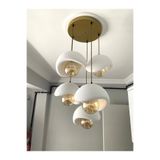 DREAM MODE Modern 5'li Avize Beton Dokulu - Salon ve Oturma Odası İçin Şık Tasarım (AMPUL DAHİL DEĞİLDİR)