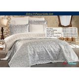 Dream Of Lady Zebra Krem Rengi 9 Parça Gelin Seti Pamuklu Pikeli Nevresim Takımı
