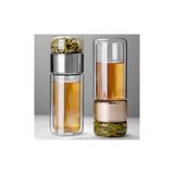 Dream Plus Çift Katlı Cam Detox Bitki Çayı Ihlamur Demliği Bitki Çayı Bardak Çay French Press