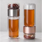 Dream Plus Çift Katlı Cam Detox Bitki Çayı Ihlamur Demliği Bitki Çayı Bardak Çay French Press