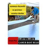 Dream Plus Süper Güçlü Çatı İzolasyon Bantı 100CM X 300cm Tamir Ve Su Sızdırmaz Çamur Band En 1metre Boy 3metre