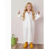 Dream Plus Unisex Çocuk Su Rüzgar Geçirmez Yağmurluk - Standart - Beyaz