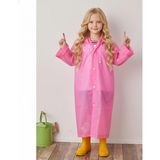 Dream Plus Unisex Çocuk Su Rüzgar Geçirmez Yağmurluk - Standart - Pembe