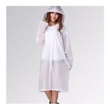 Dream Plus Unisex Eva Kumaş Su Rüzgar Geçirmez Yağmurluk - Standart - Açık Beyaz
