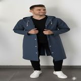Dream Plus Unisex Eva Kumaş Su Rüzgar Geçirmez Yağmurluk - Standart - Açık Lacivert