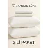 Dream Time 2 Adet Bambu Lüks Fermuarlı Yastık Kılıfı | Lüks Jakarlı Yastık Kılıfı 2'li Set