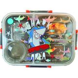 Dream Vest Köpek Balığı Çelik Beslenme Kabı Salata Kaplı Çok Renkli (E) - 1 Adet