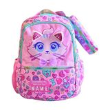 DREAM VEST SÜSLÜ KEDİ OKUL ÇANTASI - KALEM KUTUSU HEDİYELİ (U2081)