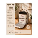 Dream Vest Thermo Beslenme Çantalı Paslanmaz 304 Çelik Beslenme Kabı 2'li set– Sızdırmaz Kapaklı