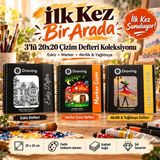 Dreamart Galery 3’Lü 20X20 Cm Çizim Defteri Seti Eskiz , Marker Ve Akrilik & Yağlıboya Defteri