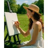 Dreamart Galery Şövale Masaüstü Siyah Ressam Sehpası Masaüstü Ahşap Şövale