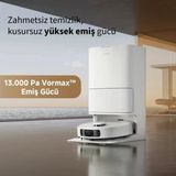 Dreame 13.000 Pa Emiş Gücü Duoscrub Paspaslama Mopextend Roboswing Lidar Navigasyon Istasyonlu Akıllı Robot Süpürge Beyaz