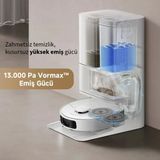 Dreame Akıllı Robot Süpürge 13000PA Duoscrub Paspas Otomatik Toz Boşaltma Lidar Haritalama 194DK Çalışma Beyaz