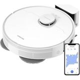 Dreame Akıllı Robot Süpürge ve Paspas, Güçlü Emiş Teknolojisi, Çift Döner Mop Sistemi, Lidar Navigasyon, Akıllı Halı Algılama, Otomatik Paspas Kaldırma, Uygulama ve Sesli Asistan Desteği, Beyaz