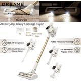 Dreame Dream R10 Pro Akülü Şarjlı Dikey Süpürge Siyah