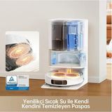 Dreame Ultra Heat 7.000 Pa Emiş Gücü 58°c Sıcak Su Paspas Yıkama Mopextend Aı Kamera Lidar Navigasyon Istasyonlu Akıllı Robot Süpürge Beyaz