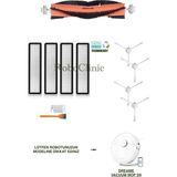 Dreame Vacuum Mop D9 Yedek Ana Fırça, Yan Fırça, Hepa Filtre - 11 Parça
