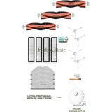 Dreame Vacuum Mop D9 Yedek Ana Fırça, Yan Fırça, Hepa Filtre, Mop - 17 Parça