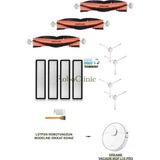 Dreame Vacuum Mop L10 Pro Beyaz Yedek Ana Fırça, Yan Fırça, Hepa Filtre - 13 Parça