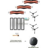 Dreame Vacuum Mop L10 Pro Siyah Yedek Ana Fırça, Yan Fırça, Hepa Filtre - 13 Parça
