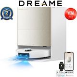 Dreame x Ultra Complete Amiral Gemisi Robot Süpürge 2 Kameralı Yapayzeka, 35000PA Ultra Yüksek Emiş Gücü, Ultra Ince Tasarım 9cm Engel Aşma, Akıllı Aydınlatma ile Kir Algılama Sistemi