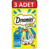 Dreamies Kedi Ödül Maması Peynirli 3 x 60 gr 3 Adet İçin Lezzetli Ödül - Tablet