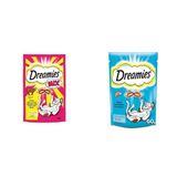 Dreamies kedi ödül maması seti (Sığırlı & peynirli ve somonlu, 2 x 60 g)