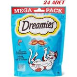 Dreamies Mega Somonlu Kedi Ödül Maması 180 Gr*24 Adet