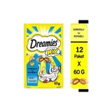 Dreamies Mix Somonlu ve Peynirli Kedi Ödülü, 12 Paket x 60 G DR-K60M