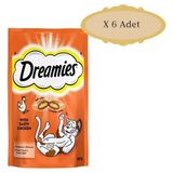 Dreamies Tavuklu Kedi Ödülü 60 gr x 6 Yetişkin Kediler İçin Lezzetli Atıştırmalık - 6 Adet