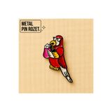 DREAMIOGIFTANDBOX Papağan Metal Pin Rozet Kuş Broş Çanta Ceket Şapka Aksesuarı Kawaii