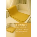 Dreamline Bebek Karyola Battaniyesi %100 pamuk hardal