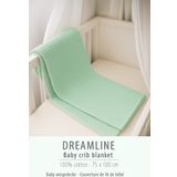 Dreamline Bebek Karyola Battaniyesi %100 pamuk mint yeşili