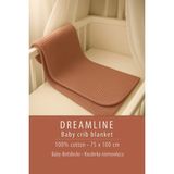 Dreamline OEKO-TEX Sertifikalı %100 Pamuk Waffle Bebek Battaniyesi, Hipoalerjenik 0-4 Yaş Uygun Petek Dokulu Özyapı, Kiremit, 75x100 cm - 75 x 100 cm