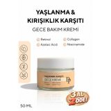 DREAMPARK Yaşlanma, Kırışıklık Karşıtı, Retinol, Kolajen, Destekli Gece Bakım Kremi 50 ml