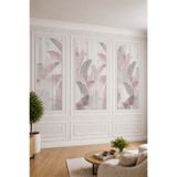 dreamwall Duvar Çıtası Görünümlü, Klasik Çiçek Desenli Tekstil Duvar Kağıdı