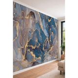 Dreamwall Gri Beton Görünümlü Elmas Geometrik Tek Parça Tekstil Duvar Kağıdı - 240 x 240 cm - Çok Renkli