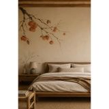 dreamwall Son Hasat - Cennet Hurması Desenli Tek Parça Tekstil Duvar Kağıdı