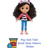 Dreamworks Gabby's Dollhouse, Gabby 20CM Bebek, 6060430, Çok Renkli + Play-Doh Oyun Hamuru
