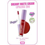 Dreamy Matte Cream Lipgloss Mat Görünümlü Dudak Parlatıcısı - 204 Hot Girl Check - Kırmızı