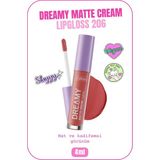 Dreamy Matte Cream Lipgloss Mat Görünümlü Dudak Parlatıcısı - 206 My Kingdom - Pembe