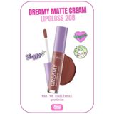 Dreamy Matte Cream Lipgloss Mat Görünümlü Dudak Parlatıcısı - 208 Front Row - Kahverengi