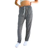 Dreamy Soft Kadife Dokulu Desenli Süet Pijama Altı Pantolon, Gri, S