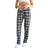Dreamy Soft Kadife Dokulu Ekose Kareli Süet Pijama Altı Pantolon