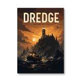 Dredge: Tepedeki Fenere Dönen Tekne - Oyuncu Odası Metal Tablo - Mıknatıslı Montaj - Duvar Dekoru