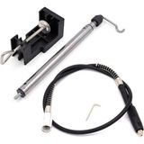 Dremel Benzeri Mini Taşlama Makinası Için Masa Asma Aparatı Spiral Uzatma Hortum Seti