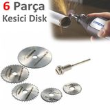 Dremel İçin Kesme Disk 6 Parça Gravür Uç Seti Hobi Seti