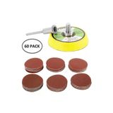 Dremel Proxxon Uyumlu Benzeri Gravür Makinası Için 5Cm Çırt Taban Zımpara Seti 60 Adet Zımparalı Set