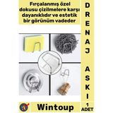 #Drenajaskı 304 Paslanmaz Mutfak Lavabo Organizer Duvar Raf Kendinden Yapışkanlı Çelik Drenaj Askısı
